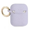 Guess GUA2SGGEU AirPods cover purpurowy/purple Silicone Glitter