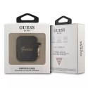 Guess GUA2SSSK AirPods cover czarny/black Silicone Vintage Script