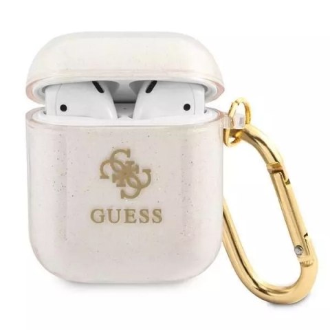 Guess GUA2UCG4GD AirPods cover złoty/gold Glitter Collection