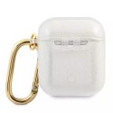 Guess GUA2UCG4GT AirPods cover Transparent Glitter Collection