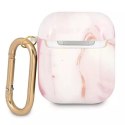 Guess GUA2UNMP AirPods cover różowy/pink Marble Collection