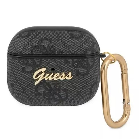 Guess GUA34GSMK Housse AirPods 3 gris / gris 4G Script Metal Collection