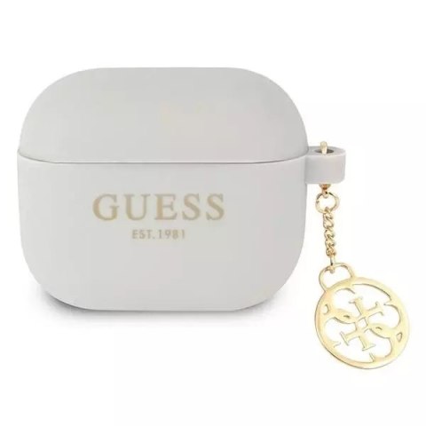 Guess GUA3LSC4EG AirPods 3 housse gris / gris Silicone Charm 4G Collection