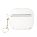 Guess GUA3LSCHSH AirPods 3 couverture blanc / blanc Silicone Charm Collection