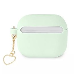 Guess GUA3LSCHSN Housse AirPods 3 vert / vert Silicone Charm Heart Collection