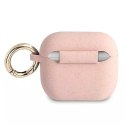 Guess GUA3SGGEP AirPods 3 cover różowy/pink Silicone Glitter