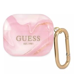 Guess GUA3UNMP Housse AirPods 3 rose / rose Marble Collection