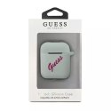 Guess GUACA2LSVSBF AirPods cover niebieski fuksja/blue fuschia Silicone Vintage