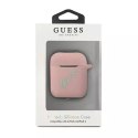 Guess GUACA2LSVSPG AirPods cover różowo zielony/pink green Silicone Vintage