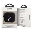 Guess GUACAPLSVSBW AirPods Pro cover czarno biały/black white Silicone Vintage