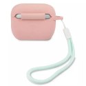 Guess GUACAPLSVSPG AirPods Pro cover różowo zielony/pink green Silicone Vintage