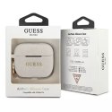 Guess GUACAPSILGLWH AirPods Pro cover biały/white Silicone Glitter