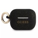 Guess GUAPSGGEK AirPods Pro cover czarny/black Silicone Glitter