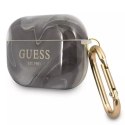 Guess GUAPUNMK AirPods Pro cover czarny/black Marble Collection