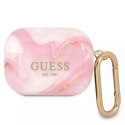 Guess GUAPUNMP AirPods Pro cover różowy/pink Marble Collection