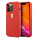 Coque rigide Ferrari FESSIHCP13XRE iPhone 13 Pro Max 6.7 "rouge / rouge Silicone