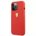 Coque rigide Ferrari FESSIHCP13XRE iPhone 13 Pro Max 6.7 "rouge / rouge Silicone