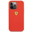 Coque rigide Ferrari FESSIHCP13XRE iPhone 13 Pro Max 6.7 "rouge / rouge Silicone