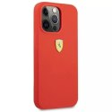 Coque rigide Ferrari FESSIHCP13XRE iPhone 13 Pro Max 6.7 "rouge / rouge Silicone