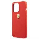 Coque rigide Ferrari FESSIHCP13XRE iPhone 13 Pro Max 6.7 "rouge / rouge Silicone