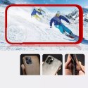 Coque transparente 3 en 1 pour iPhone 11 Pro Max Frame Cover Gel Rouge