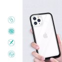 Coque transparente 3 en 1 pour iPhone 11 Pro Max coque gel avec cadre noir