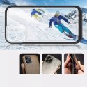 Coque transparente 3 en 1 pour iPhone 12 Frame Gel Cover Noir