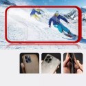 Coque transparente 3 en 1 pour iPhone 13 Pro Max Frame Cover Gel Rouge