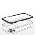 Coque transparente 3 en 1 pour iPhone 13 Pro frame gel cover noir