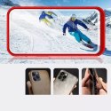 Coque transparente 3en1 pour iPhone 13 mini gel cover avec cadre rouge