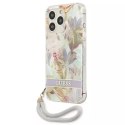 Guess GUHCP13XHFLSU iPhone 13 Pro Max 6.7 "violet / violet étui rigide Flower Strap