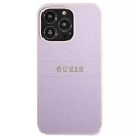 Guess GUHCP13XPSASBPU iPhone 13 Pro Max 6,7 "étui rigide violet / violet Saffiano Stripe