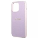 Guess GUHCP13XPSASBPU iPhone 13 Pro Max 6,7 "étui rigide violet / violet Saffiano Stripe