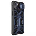 Nillkin Adventruer Case Coque iPhone 13 blindée avec cache caméra bleu