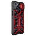 Nillkin Adventruer Case Coque iPhone 13 blindée avec cache caméra rouge