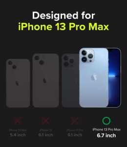 Coque rigide Ringke Fusion X Design avec pare-chocs en TPU pour iPhone 13 Pro Max noir (bande de billets) (FXD555E43)