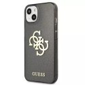 Guess GUHCP13SPCUGL4GBK iPhone 13 mini 5,4" czarny/black hard case Glitter 4G Big Logo