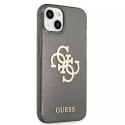 Guess GUHCP13SPCUGL4GBK iPhone 13 mini 5,4" czarny/black hard case Glitter 4G Big Logo