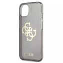 Guess GUHCP13SPCUGL4GBK iPhone 13 mini 5,4" czarny/black hard case Glitter 4G Big Logo