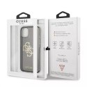 Guess GUHCP13SPCUGL4GBK iPhone 13 mini 5,4" czarny/black hard case Glitter 4G Big Logo