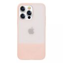 Housse Kingxbar Plain Series pour iPhone 13 housse en silicone rose