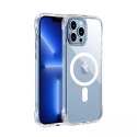 Joyroom Magnetic Defender magnétique étui pour iPhone 13 Pro Max béquille transparent (Compatible MagSafe)