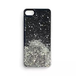 Star Glitter Shining Cover pour iPhone 13 Pro Max noir