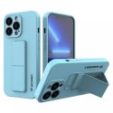 Wozinsky Kickstand Case étui en silicone avec support pour iPhone 13 mini bleu clair