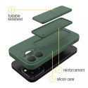 Wozinsky Kickstand Case étui en silicone avec support pour iPhone 13 mini menthe