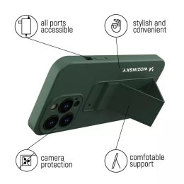 Wozinsky Kickstand Case étui en silicone avec support pour iPhone 13 mini vert foncé