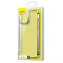 Baseus Glitter Hard PC Case Couverture de galvanoplastie transparente pour iPhone 13 Pro argent (ARMC000412)