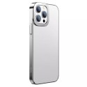 Baseus Glitter Hard PC Case Housse de galvanoplastie transparente pour iPhone 13 Pro Max argent (ARMC000512)