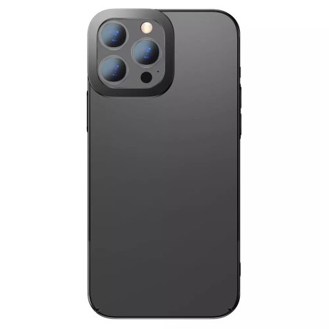 Baseus Glitter Hard PC Case Housse de galvanoplastie transparente pour iPhone 13 Pro Max noir (ARMC000201)