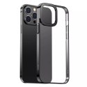 Baseus Glitter Hard PC Case Housse de galvanoplastie transparente pour iPhone 13 Pro Max noir (ARMC000201)